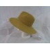 August Hat Company 's Beige Tan Wide Brim Fedora Packable OS NWT  eb-35893145